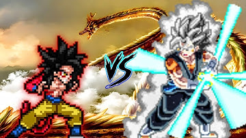 Son Goku SSJ4 V4 VS Vegito V2 (all form) in Mugen