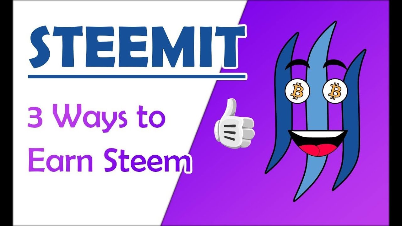 The Three First Steps to Earn Money on Steemit