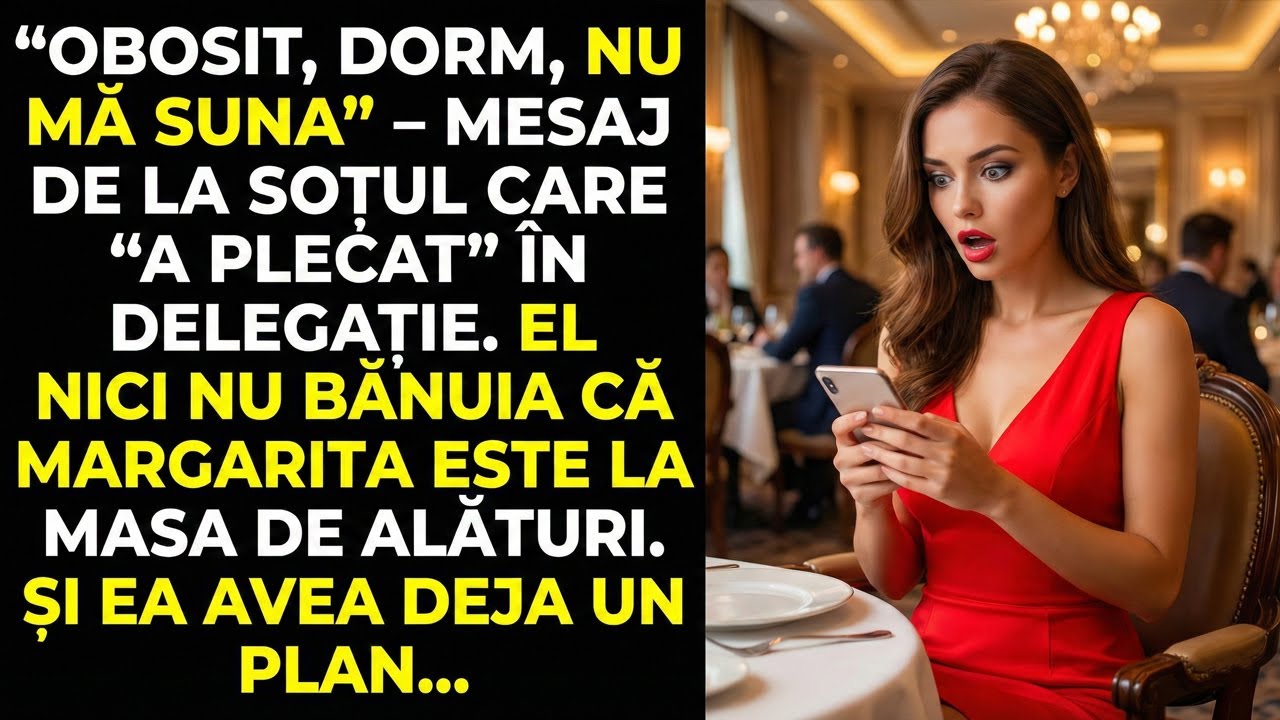 Soțul i-a scris că a obosit în delegație, dar soția stătea la masa de alături și avea deja un plan..