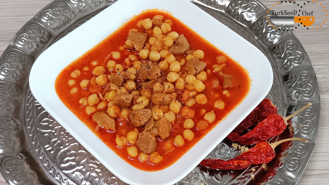 Тушеный нут в томатном соусе [Субтитры]