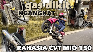 RAHASIA NGAJOAK ❗️CVT MIO 150 CC  SETTING KARBU PE 28 KW