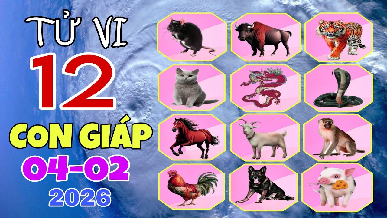 Ngày 04/02/2026 Chi Tiết Tử Vi Của 12 Con Giáp Về Vận Mệnh, Sự Nghiệp, Tài Lộc Và Con Số May Mắn
