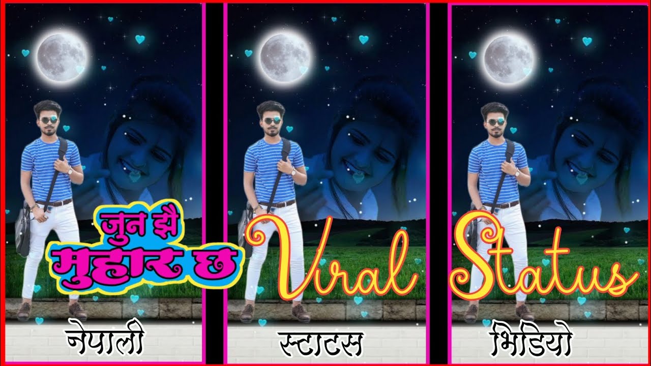 Jun Jhai Muhar Xa Trending Nepali Status | Kinemaster Video Editing | Jun Jhai Muhar | Nepali Status