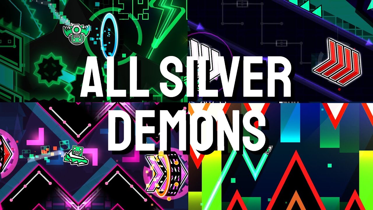All the Silver Demon Tier of GDDP | Geometry Dash 2.13 [FR] - YouTube