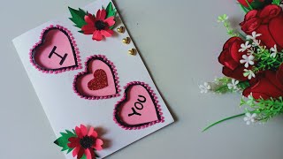 Valentines day card/ valentine cards/handmade easy/love greeting cards latest design handmade