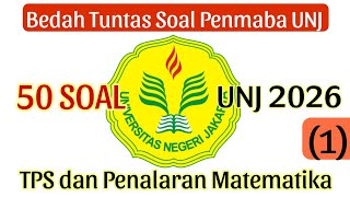 (1) DISCUSSION OF 2026 UNJ QUESTIONS (Complete Analysis of UNJ New Student Admission Questions)
