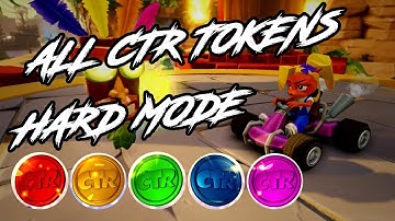 All CTR Tokens [Casual Hard Mode Adventure 101% Walkthrough] - Crash Team Racing: Nitro Fueled