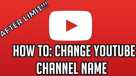 How to change youtube channel name After Limit || How to change google account name