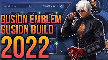 GUSION BUILD AND EMBLEM SET 2022 | GUSION BEST BUILD 2022 - MOBILE LEGENDS
