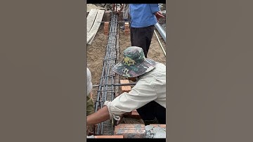 formwork construction and column reinforcement erection #Building , #construction