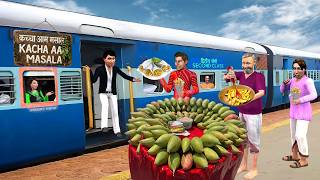 Kacha Aam Masala Railway Street Food Yummy Mango Masala Hindi Kahaniya Moral Stories Comedy Video