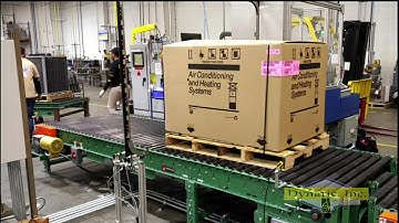 H2B PS Ultimate Side Seal Strapping Machine designed to secure large boxes for shipping