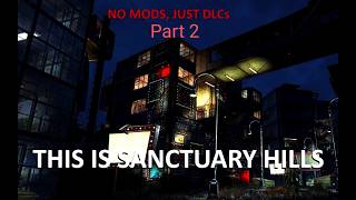 CYBERPUNK SANCTUARY HILLS (Massive BUILT, no mods, no commentary walkthrough) Fallout 4 - Part 2