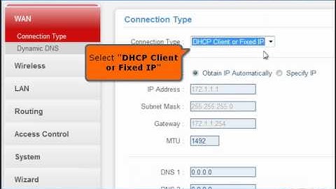 Procedure on how to configure DHCP Connection in ENHWI 1AN42 using Windows 7
