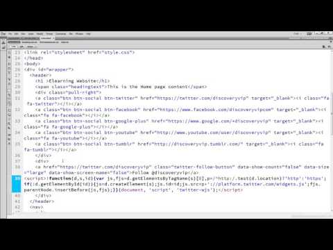 9. Web development integration : Social Button Twitter