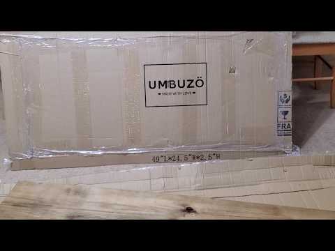 Real wood table, unboxing, UMBUZO