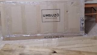 Real wood table, unboxing, UMBUZO