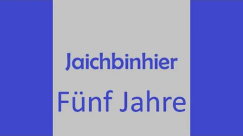 Fünf Jahre - A Presentation