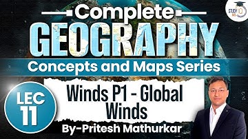 Geography Concepts & Maps Series | Lec 11 - Winds P1 - Global Winds | UPSC GS1