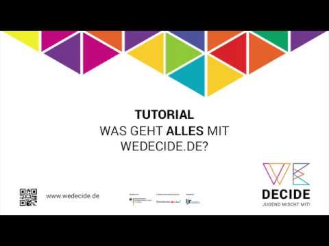 Tutorial wedecide.de - Überblick