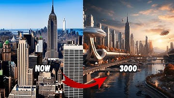 How cities will look in 3000 by Ai