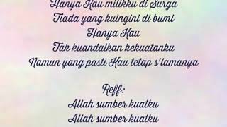 Lagu Rohani Kristen 'Hanya Kau Milikku (Allah Sumber Kuatku)'