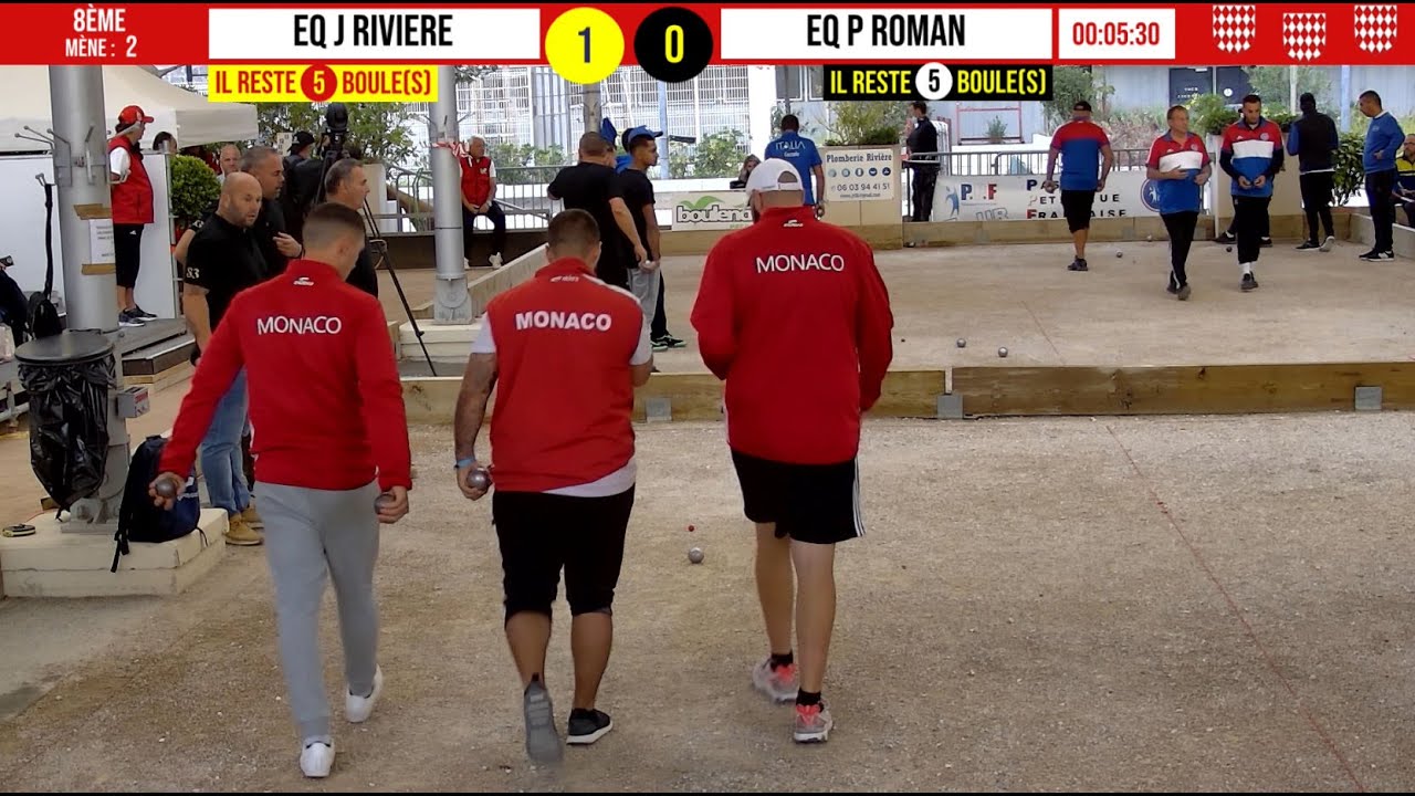 Miniature : 8ème MONACO vs Eq P ROMAN : International à pétanque de Monaco - 10 octobre 2021