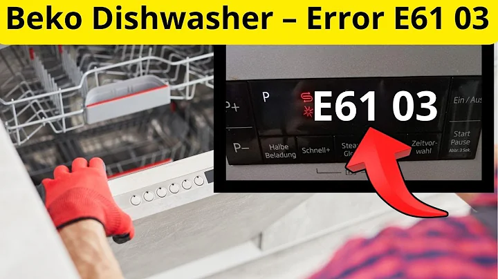 Bosch Dishwasher Error E61 03 – Causes and Solutions