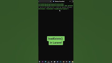 loadExists() in Laravel #laravel  #webdevelopment #development #tricks #tips #laraveldevelopment