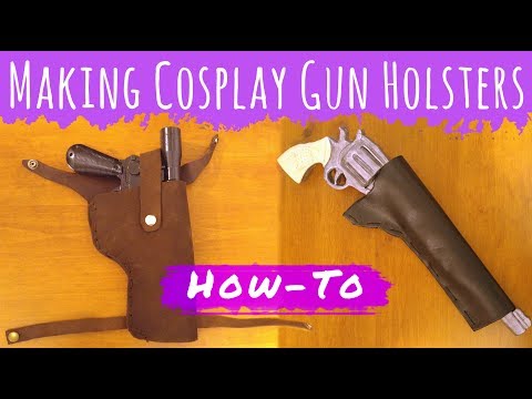 How To Make Cosplay Leather and Foam Gun Holsters (Lara Croft/Tomb Raider)