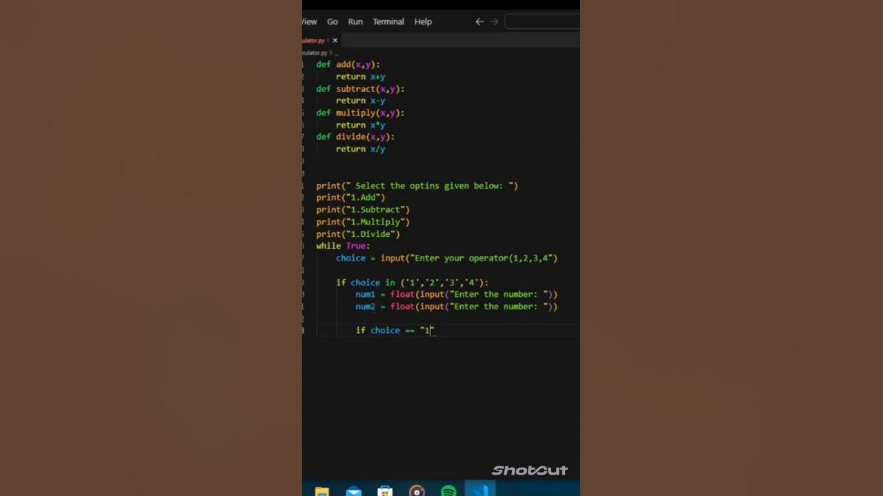 How to Create a Simple Calculator using Python Programming Language.# ...