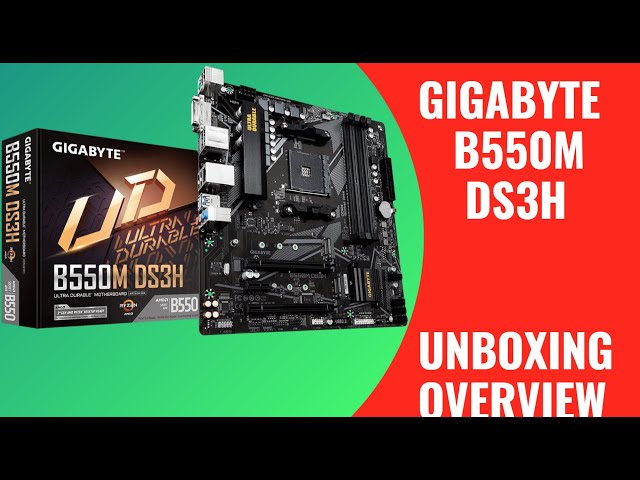  GIGABYTE B550M DS3H AC (AM4 AMD/B550/Micro ATX/Dual M