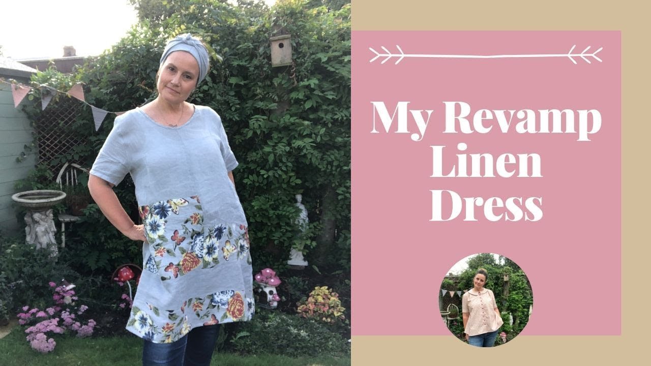 Sewing My Handmade Wardrobe: Upcycled Linen Dress Sewing Vlog - YouTube