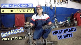 When to change your cars Shock / Struts Which brand to use and How much will it  COST