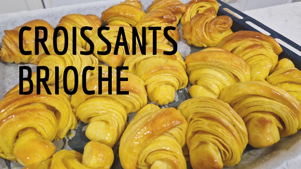CROISSANTS BRIOCHE de confeitaria EM SUA CASA | Arco-íris na Cozinha