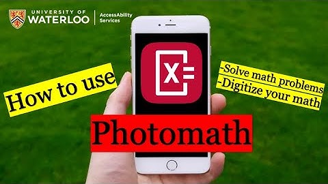 How to use Photomath