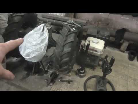DIY Mini Tractor from a Walk-Behind Tractor. Reassembly After Painting. Part 16