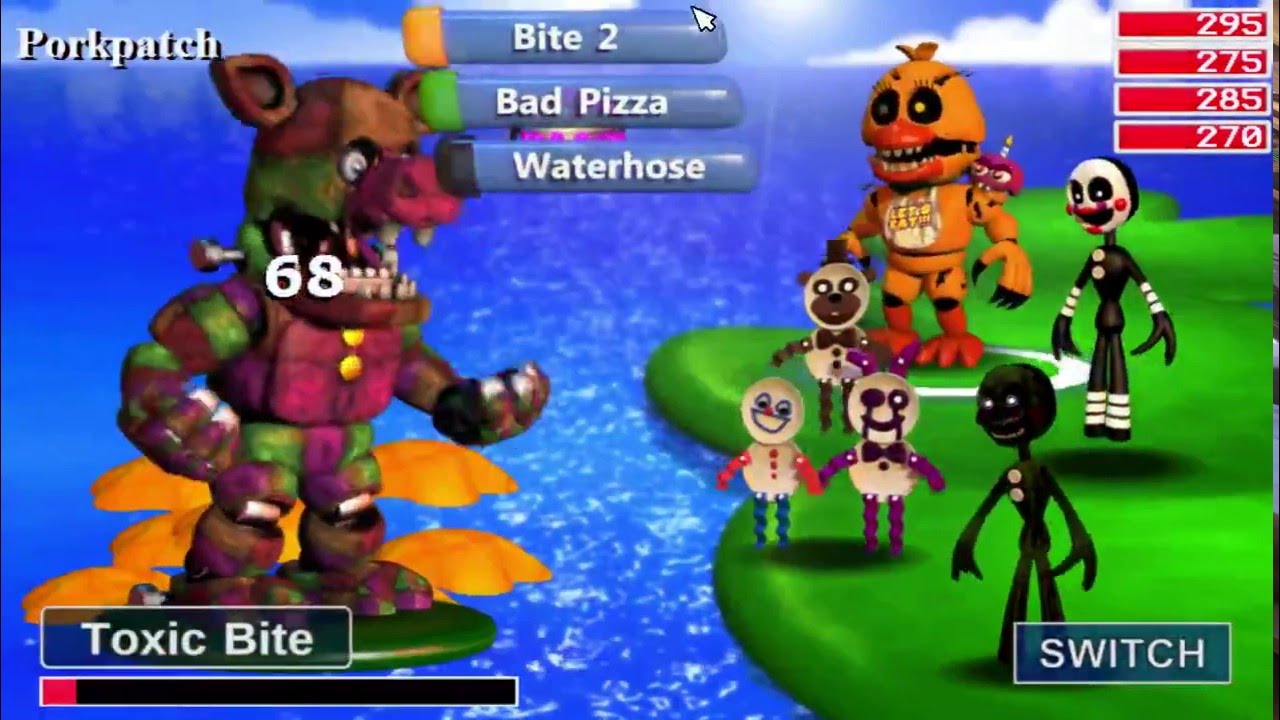fnaf world how to get to porkpatch