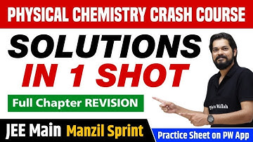SOLUTIONS in One Shot - Full Chapter Revision | Class 12 | JEE Main