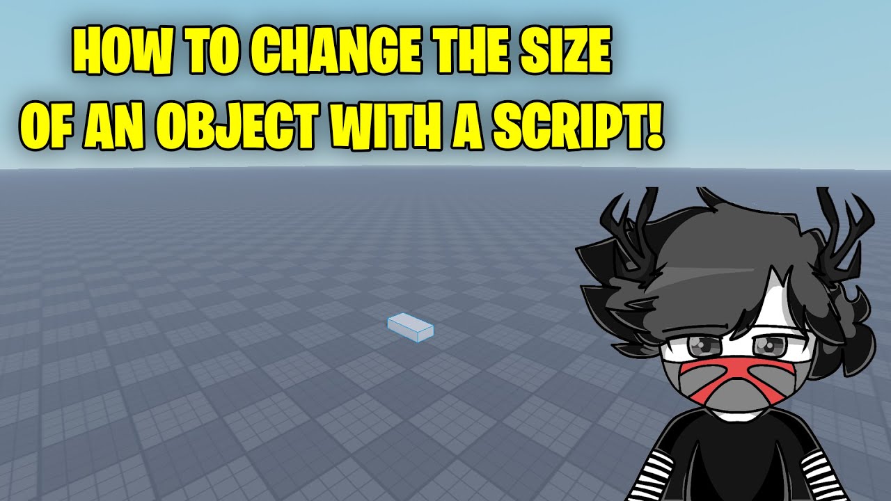How To Change The Size Of An Object With A Script In Roblox Studio Youtube - how adjust font size on roblox