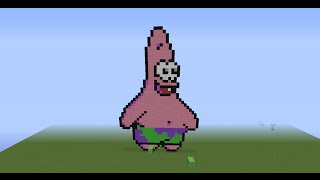 Minecraft Pixel Art: Patrick from SpongeBob Squarepants, how to craft?