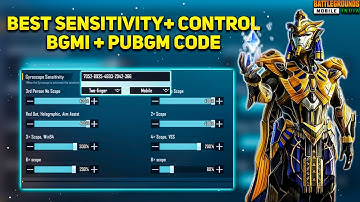 New Update 2.1!! 😱Best Sensitivity CODE + Controls Setting PUBG Mobile | BGMI After Update 2.1