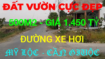 (Ms 128♥️Đã Bán) 500m2 Đất Vườn Cực Đẹp Đường Mỹ Lộc - Phước Hậu, Cần Giuộc, Long An | Bđs Long An