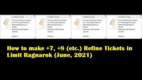 Limit Ragnarok  (Making Safe to 7 and Safe to 8 Weapon Certificates)