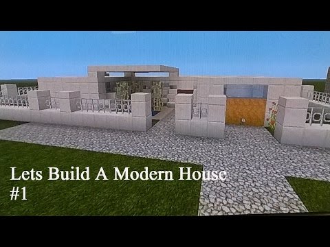 Minecraft - Lets build a Modern House - Part 1 - YouTube