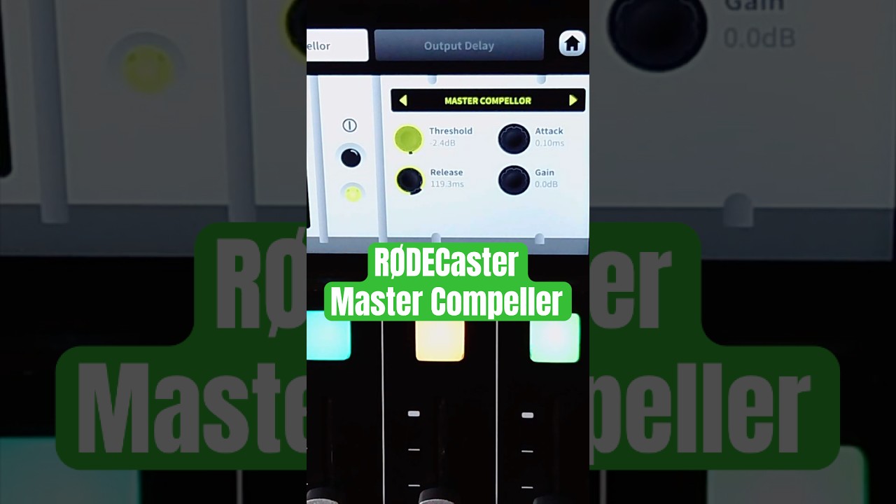 RØDECaster Master Compellor Setting 