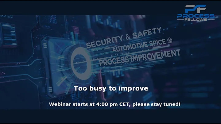 Process Fellows Webinar: "Too busy to improve", 2024-11-12, English
