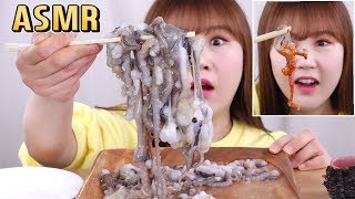 [Eng Sub] ASMR Mukbang*Raw Octopus Sashimi* and Tako wasabi with Korean liquorEating Sound seafood