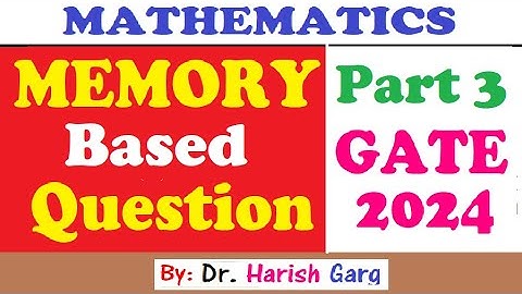 Memory-Based Question | GATE 2024 Mathematics | Differential Equation | Short Cut Tricks