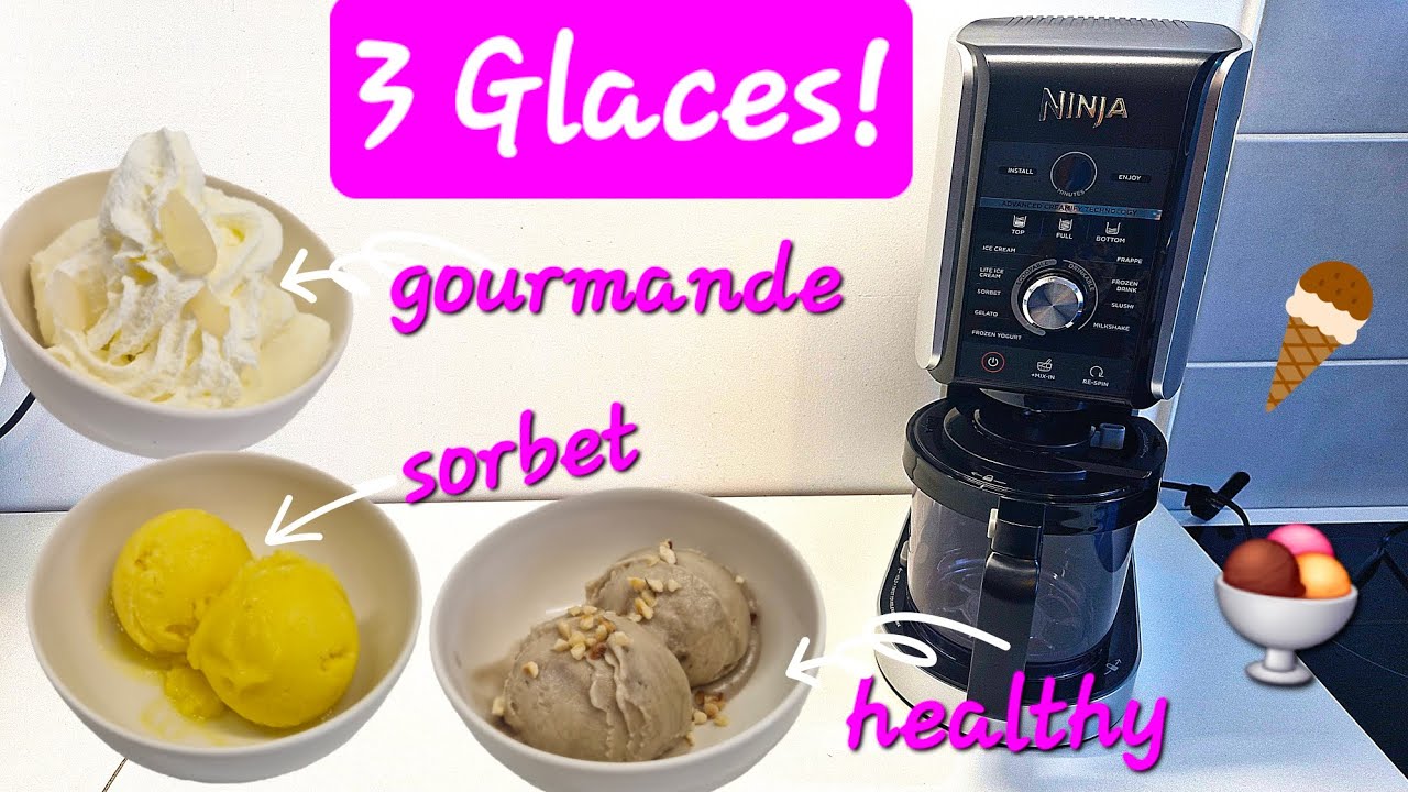 3 recettes de glace facile avec la ninja creami deluxe! - YouTube